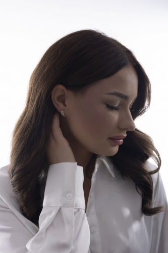 złote kolczyki wing