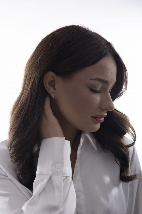 złote kolczyki wing