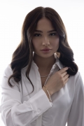 Złota bransoletka z perłami
