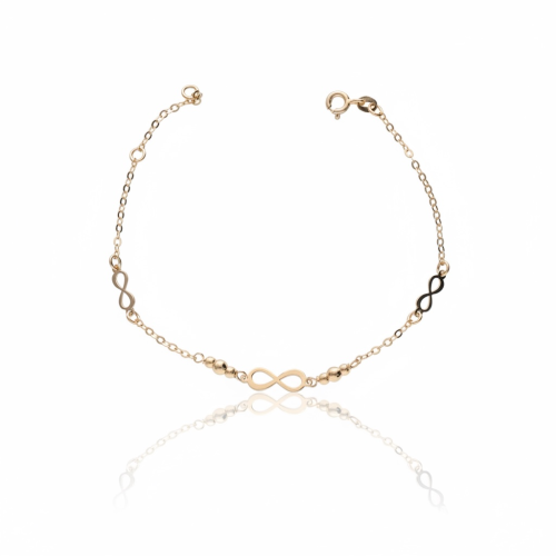 zlota bransoletka nieskonczonosc