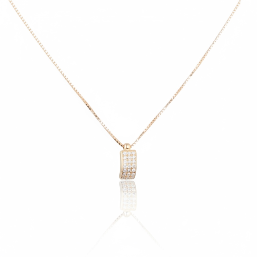 naszyjnik zloty z cyrkoniami