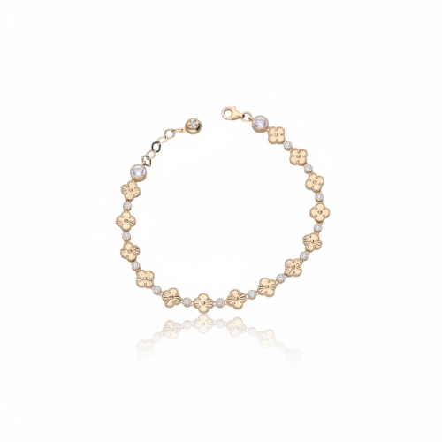 zlota bransoletka z koniczyna