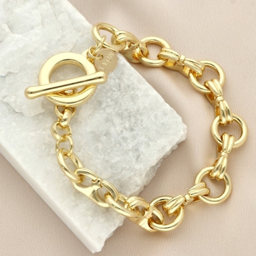 złota bransoletka masywna