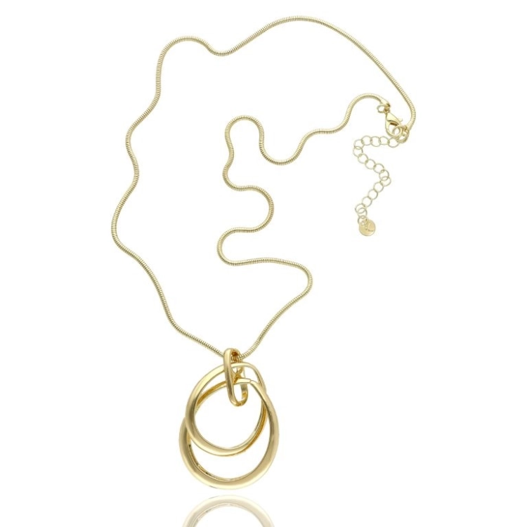 długi złoty naszyjnik