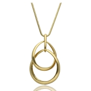 długi złoty naszyjnik