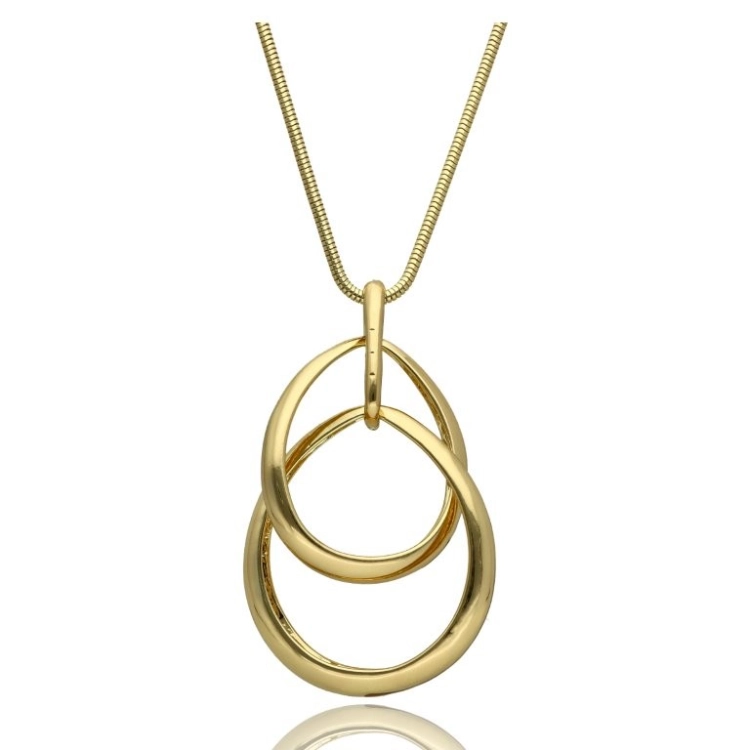 długi złoty naszyjnik