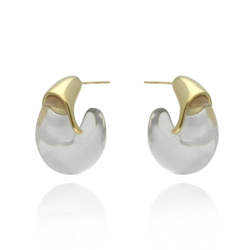 kolczyki krople z żywicy