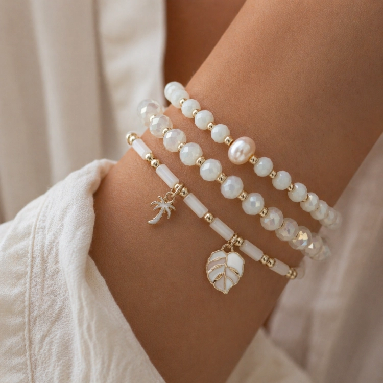 bransoletka z perełkami